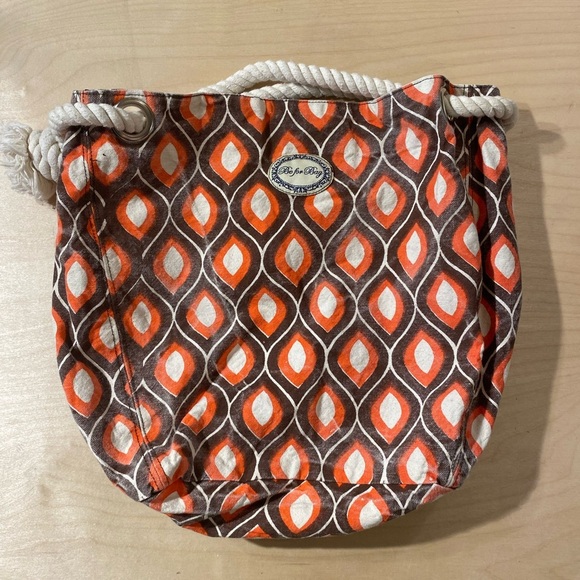 Be For Bag Orange Patterned Bag (MV) - Picture 1 of 8